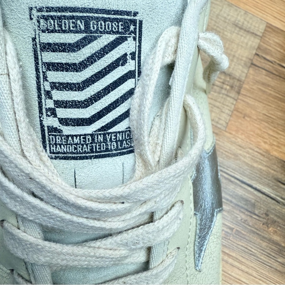 GOLDEN GOOSE Super-Star Men Size 10.5-11 44Leather m Sneakers - Picture 14 of 14